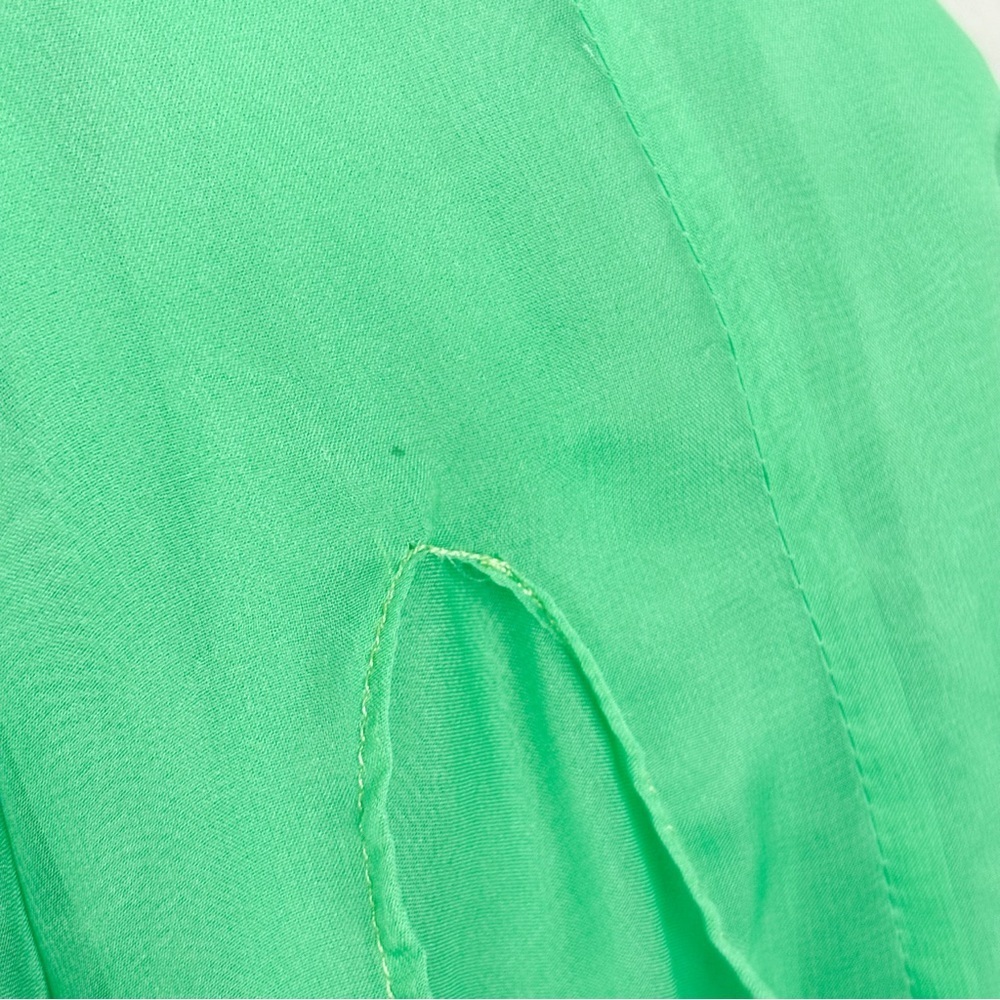Sherri Hill 51008 Green Rhinestone Embroidered Two Piece Formal Prom Dress Sz 6 - Picture 12 of 13